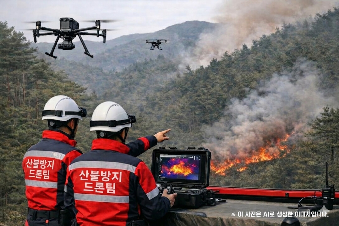 한국산림재난안전기술공단 출범 앞두고  ‘산불방지 드론팀’ 운영