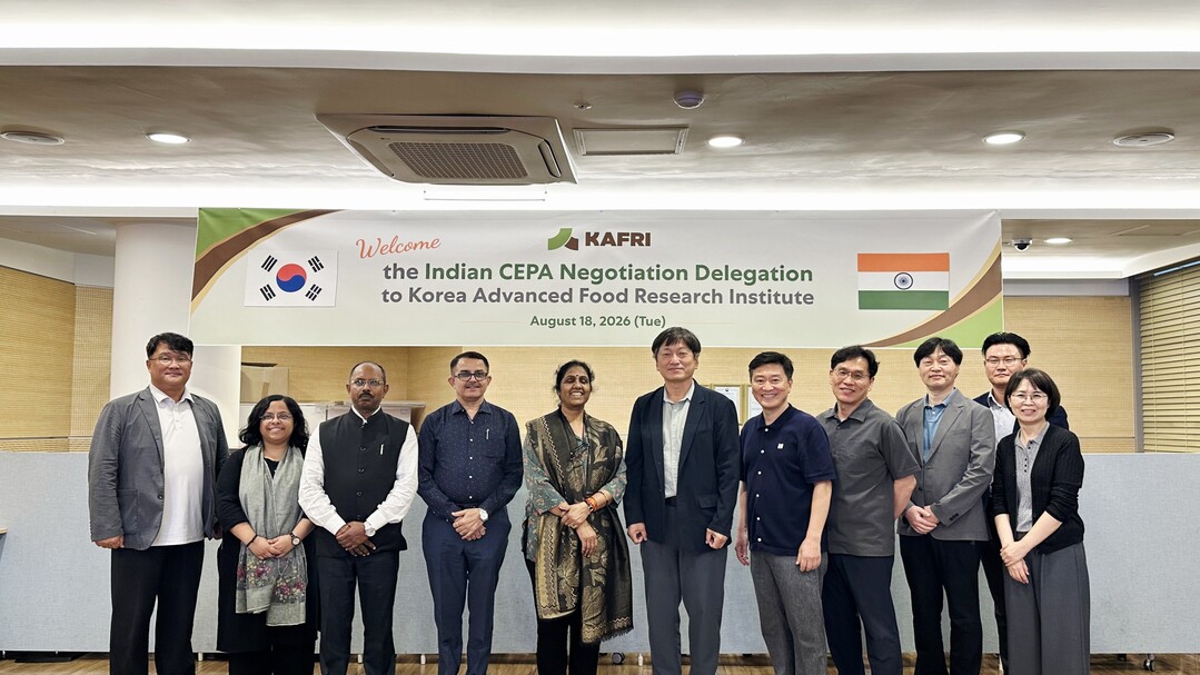 한국식품산업협회, '인도 CEPA 개선협상 사절단' 초청
